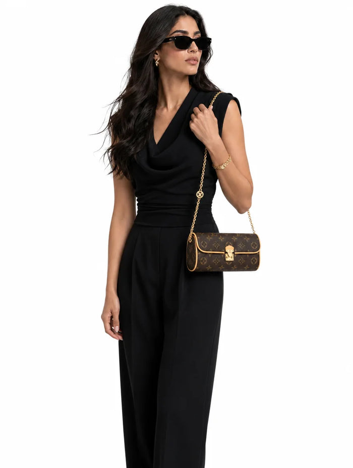 Lv Monogram Cylindrical Evening Chain Bag - model