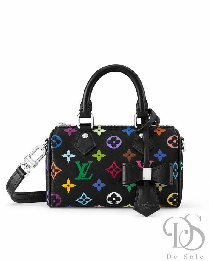 Lv – Mini Speedy Multicolour Monogram (Black)