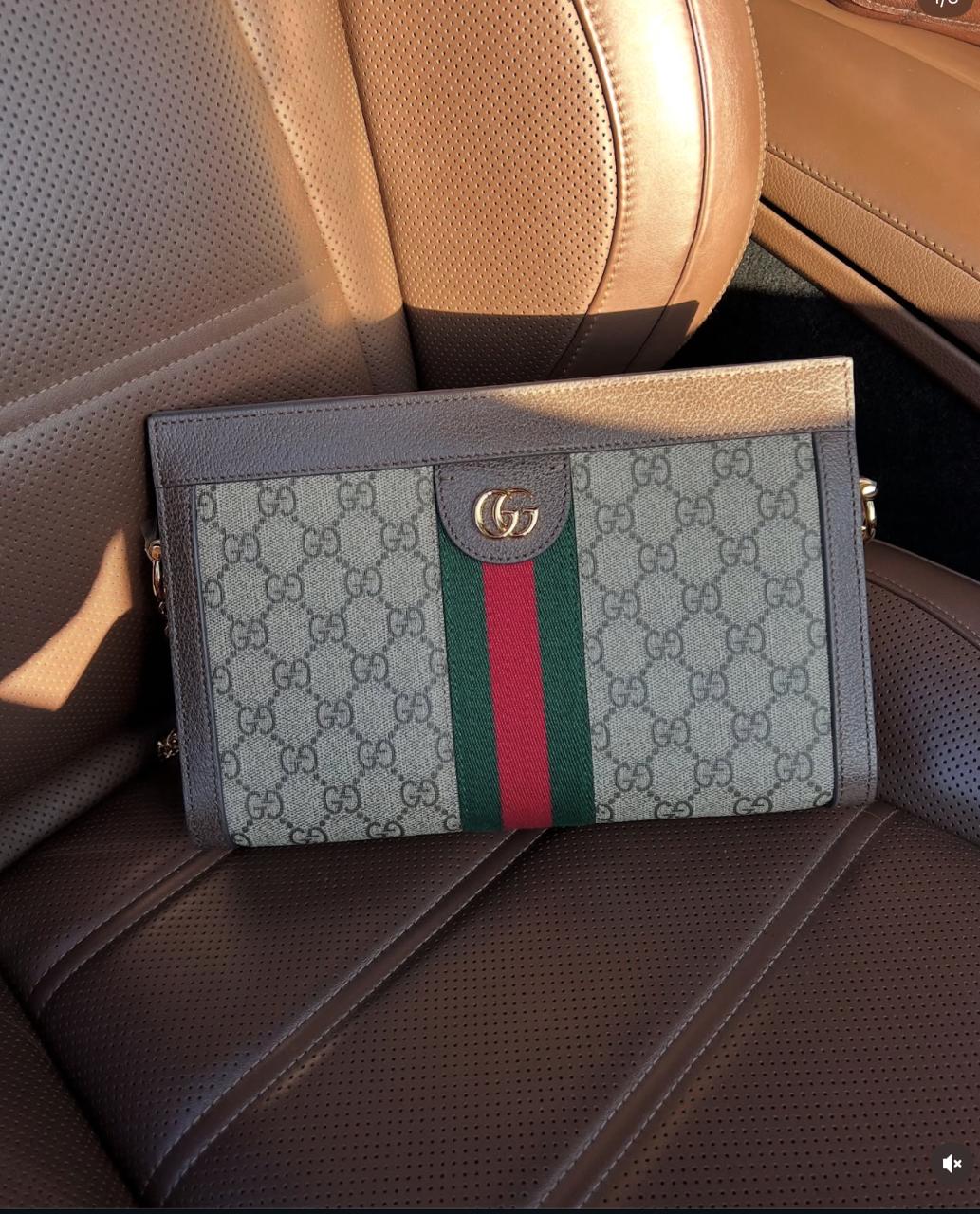 Gucci Ophidia GG Supreme Shoulder Bag – Classic Beige/Brown