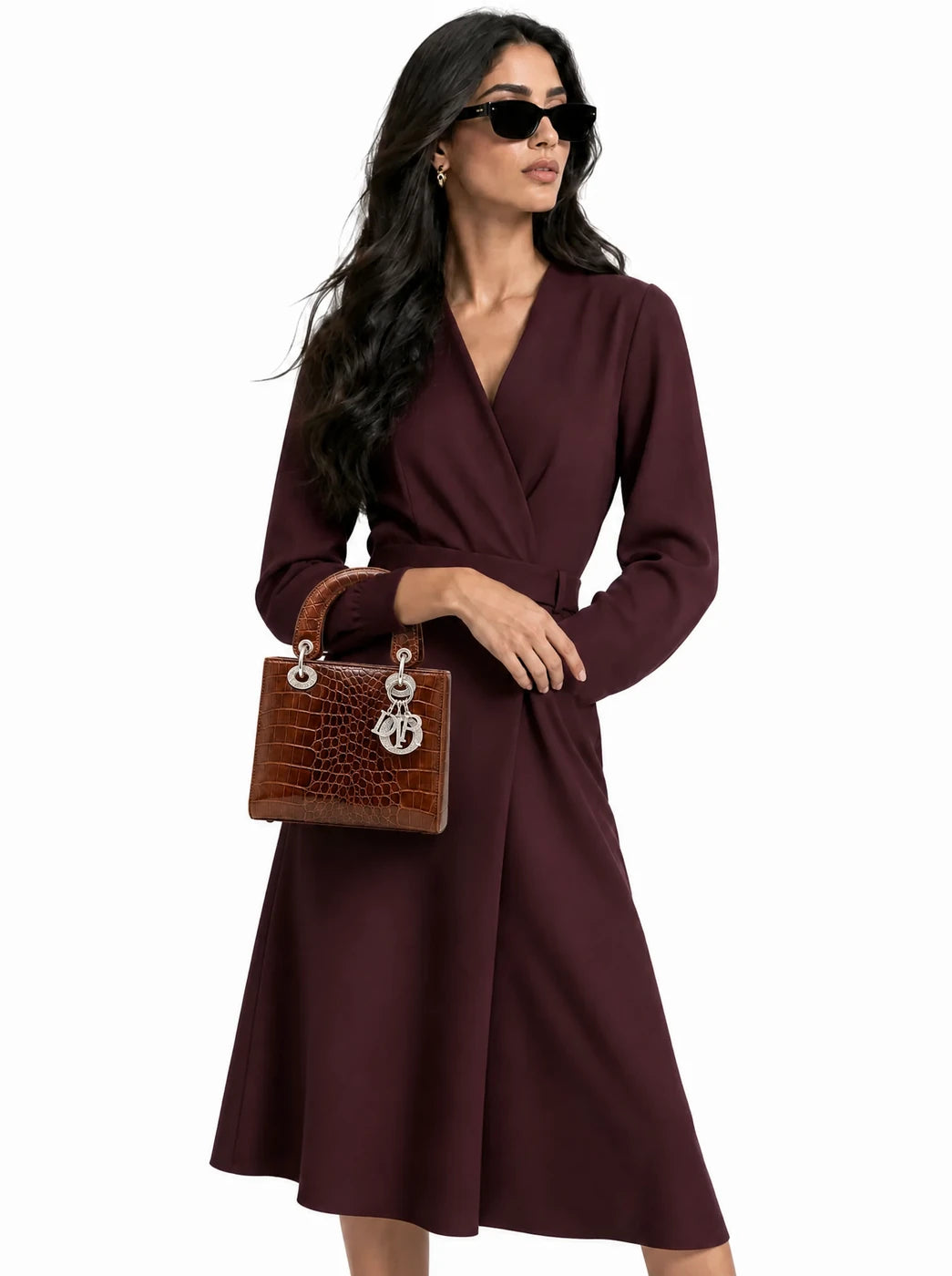 Luxe Croc Lady Bag – Royal Edition - model