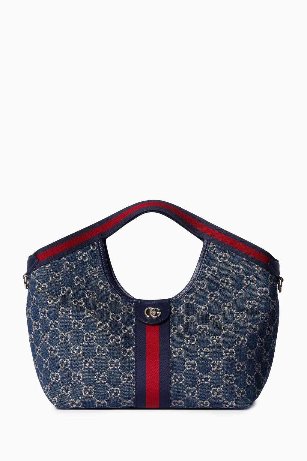 GG Supreme Canvas Tote Bag with Web Stripe