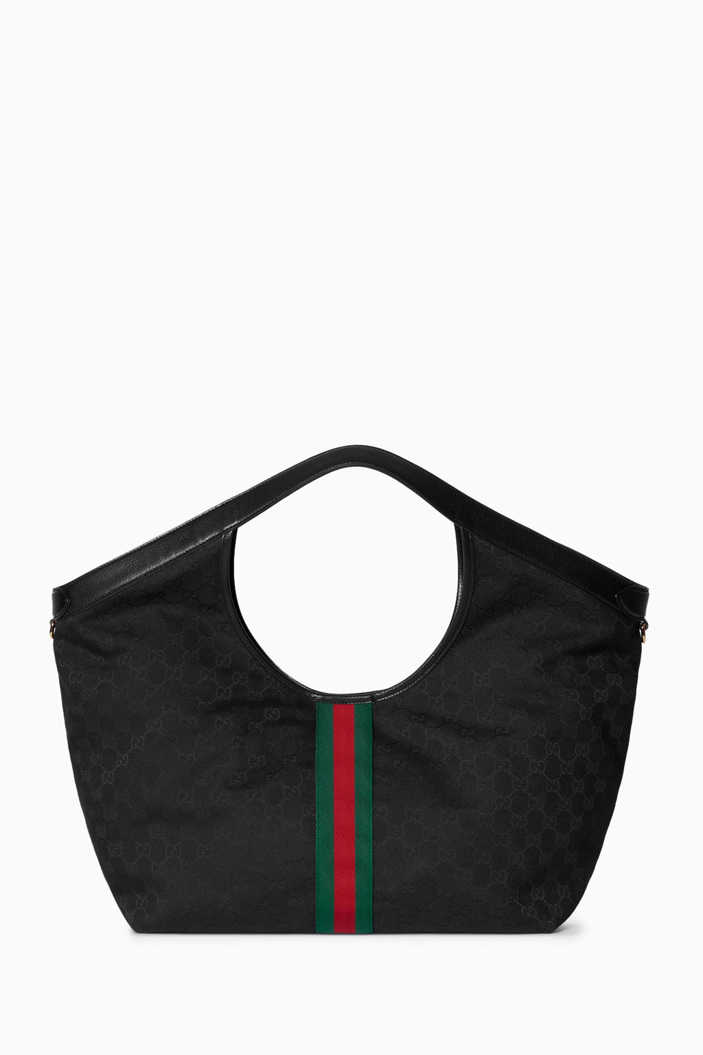 GG Supreme Canvas Tote Bag with Web Stripe