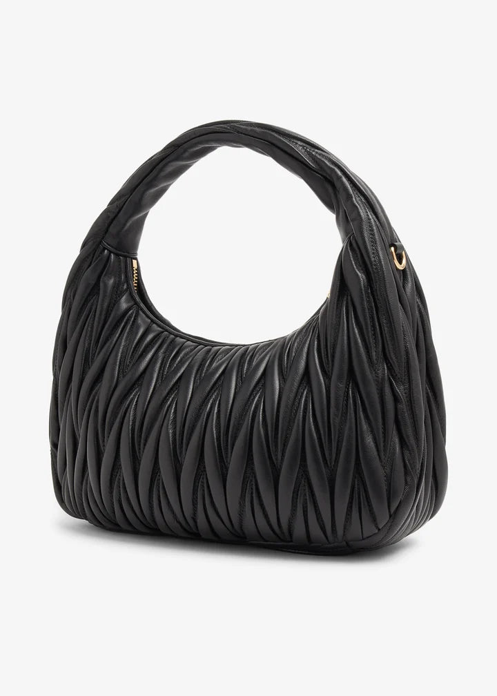 miu mu wander matelassé mini hobo bag
