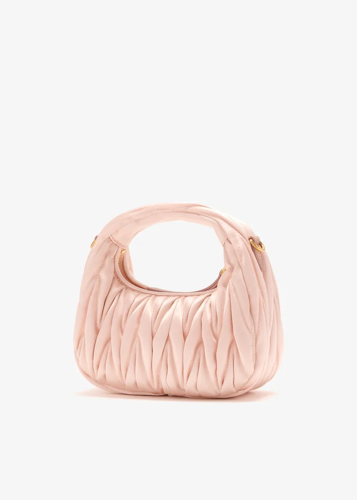 miu mu wander matelassé mini hobo bag