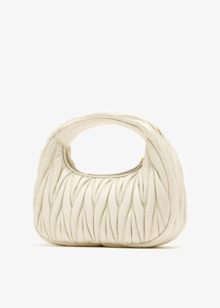 miu mu wander matelassé mini hobo bag