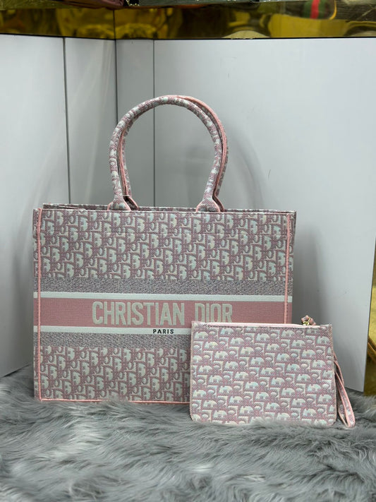 Dior – Book Tote (Pink Dior Oblique)
