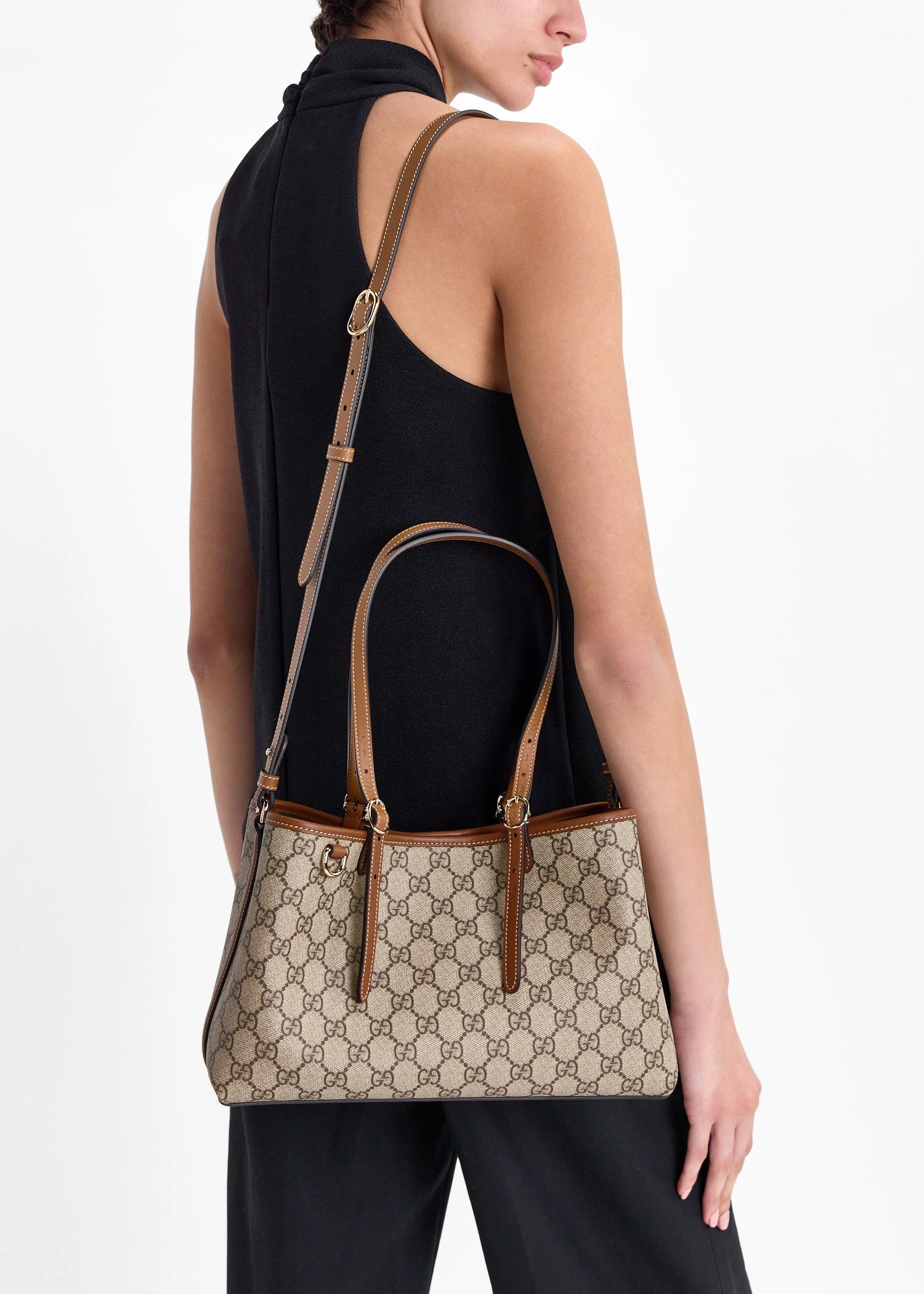 GG Supreme Canvas Convertible Shoulder Bag