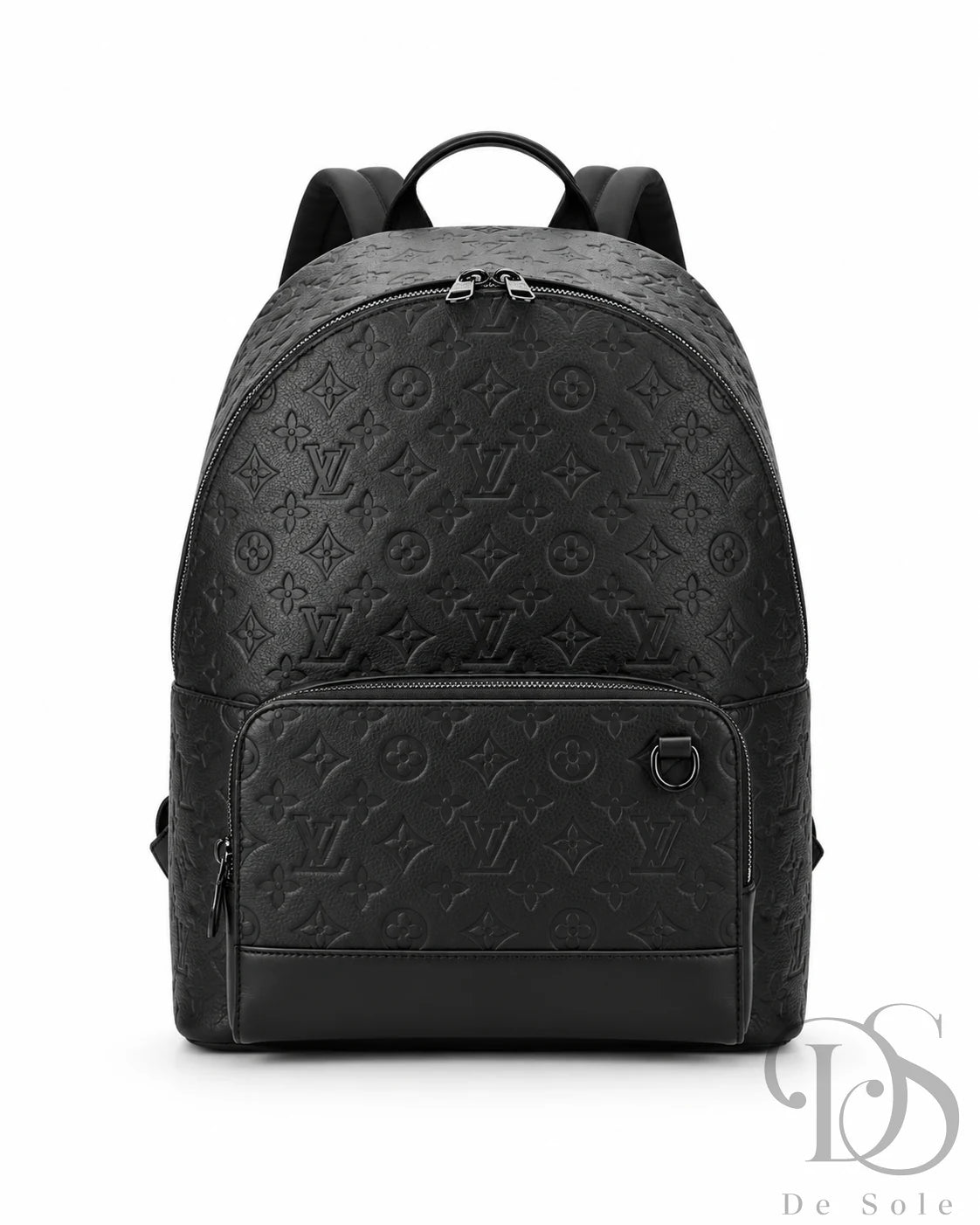 Lv Christopher PM Monogram Eclipse Backpack – Black Embossed Leather