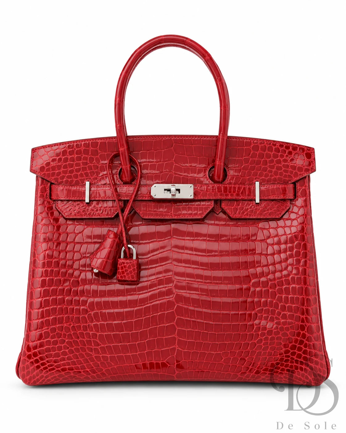 HÉR Birkin Crocodile-Embossed Handbag