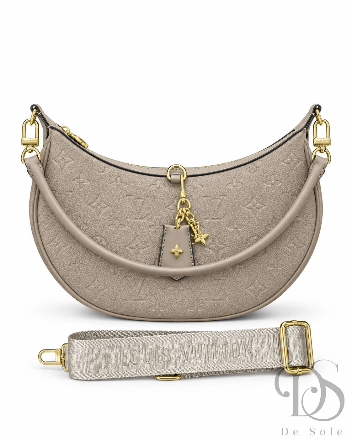 Lv Monogram Half-Moon Crossbody