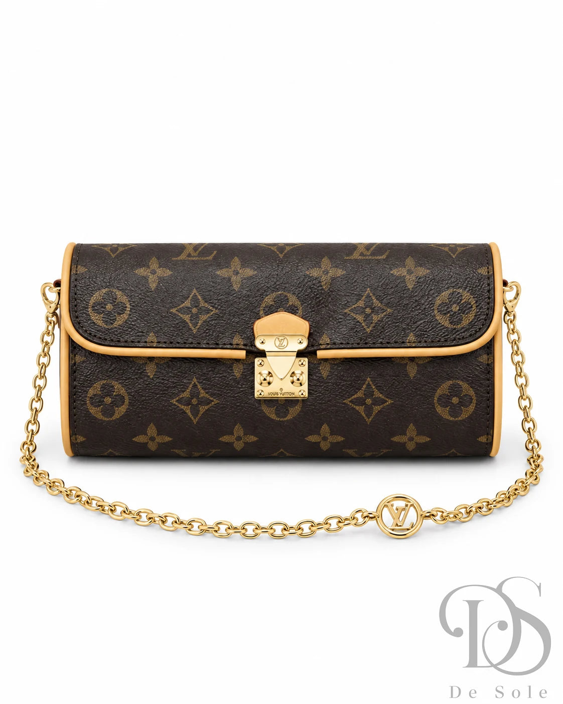 Lv Monogram Cylindrical Evening Chain Bag