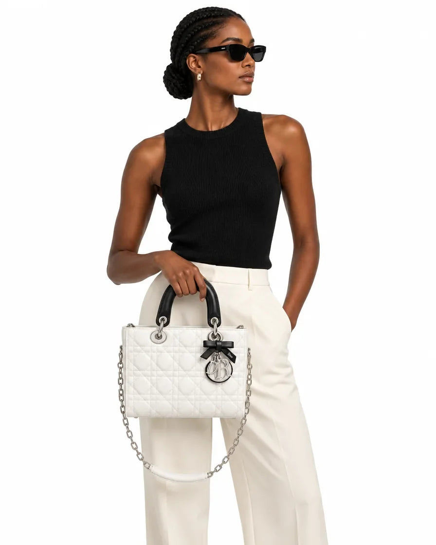 Lady Diour silver hardware - model