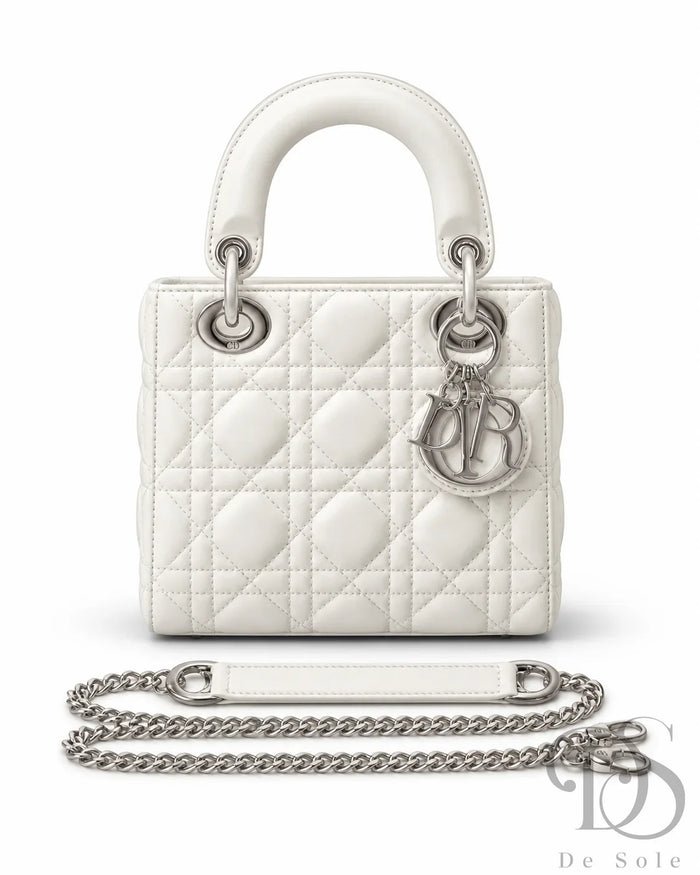 Lady Diour Quilted Top-Handle Bag
