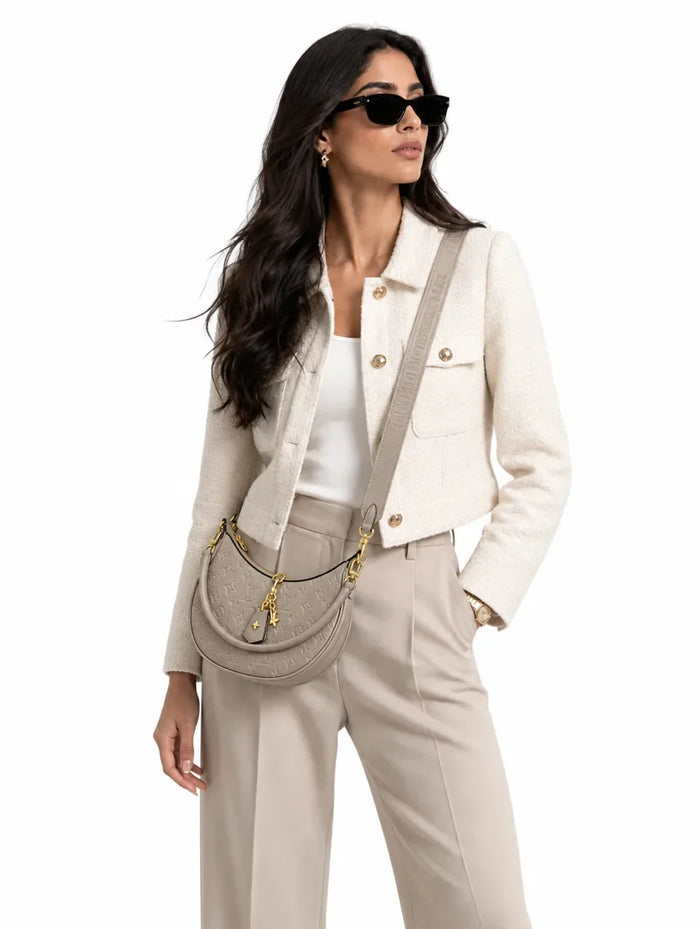 Lv Monogram Half-Moon Crossbody - model