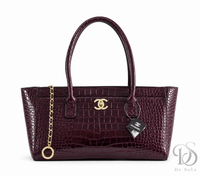 Burgandy crocodile