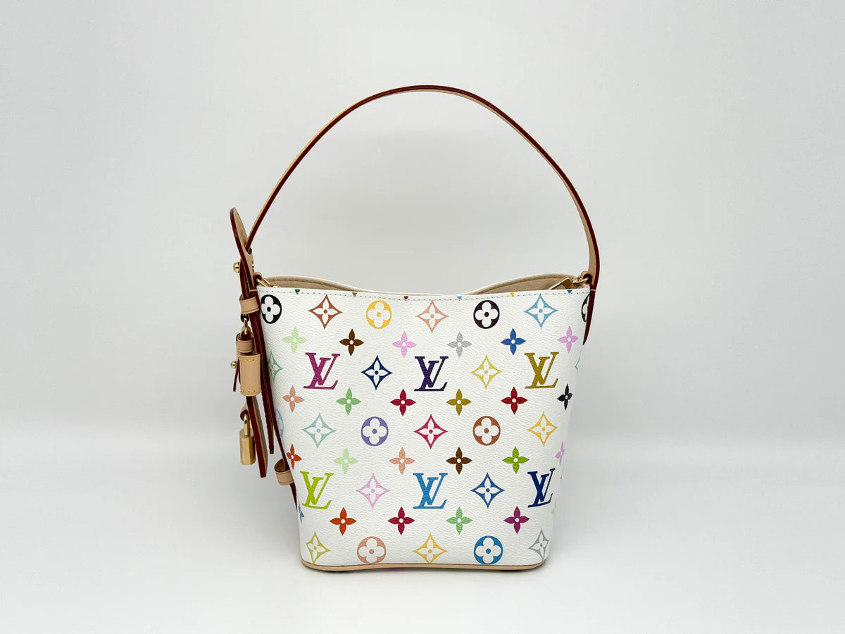 Lv – Multicolor Noé Bucket (White Multicolor Monogram)