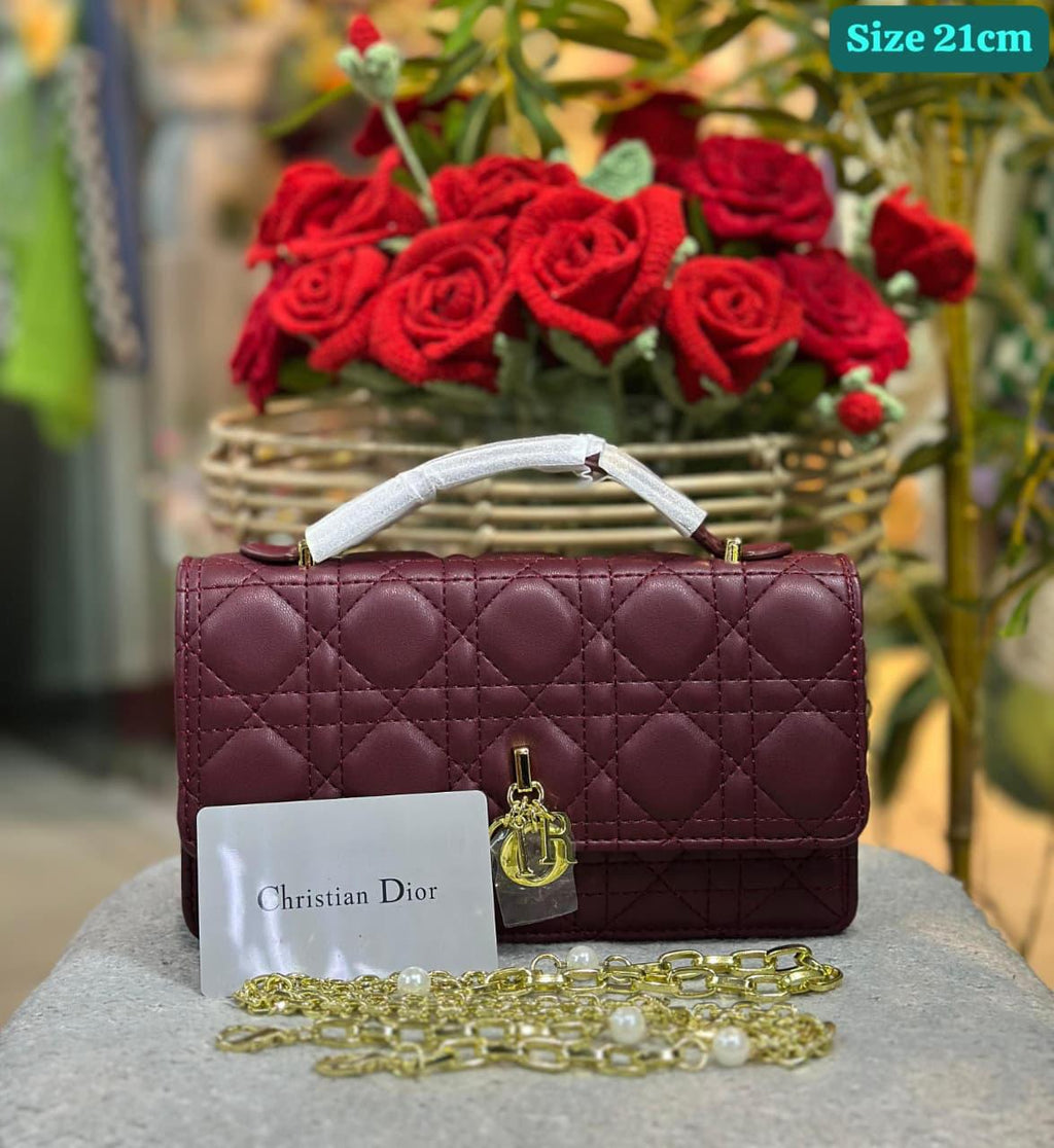 Luxe Mini Quilted Charm Bag – Elegant Edition