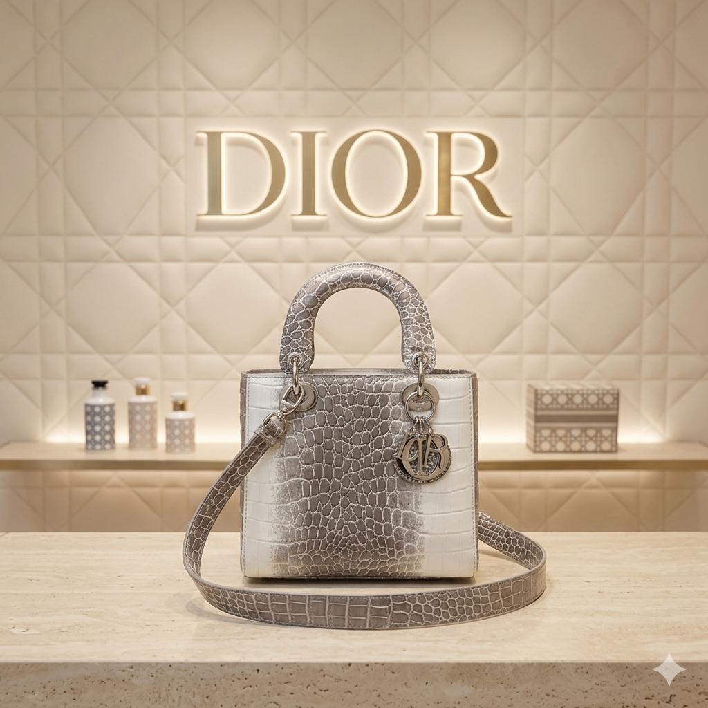 Luxe Croc Lady Bag – Royal Edition