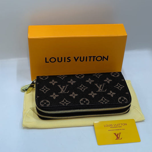 Louis Vuitton Monogram Double Zip Long Wallet