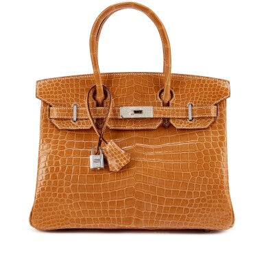 HÉR Birkin Crocodile-Embossed Handbag