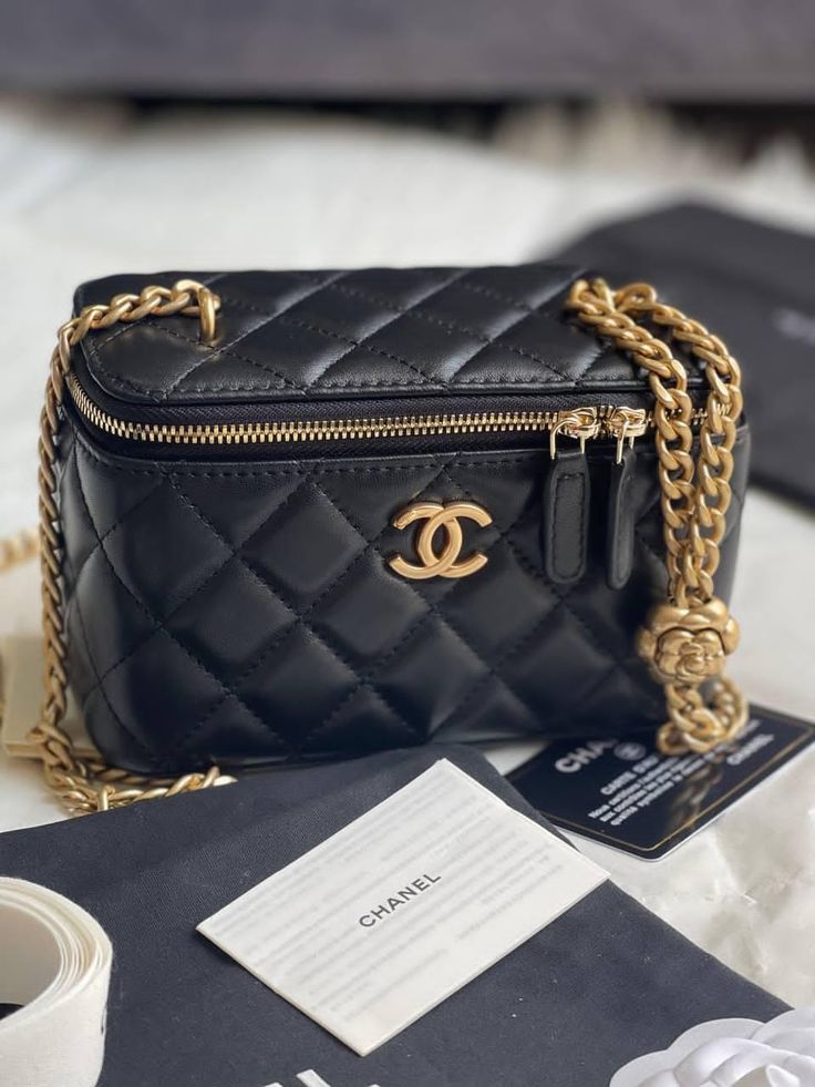 Chnl – Mini Quilted Crossbody Camera Bag