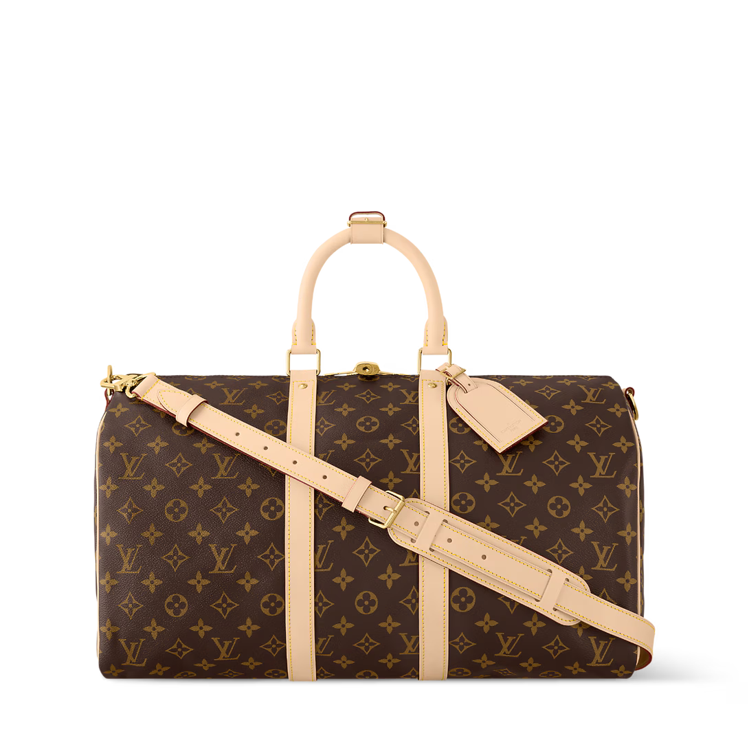 Lv Keepall Bandoulière Monogram Canvas Duffle Bag