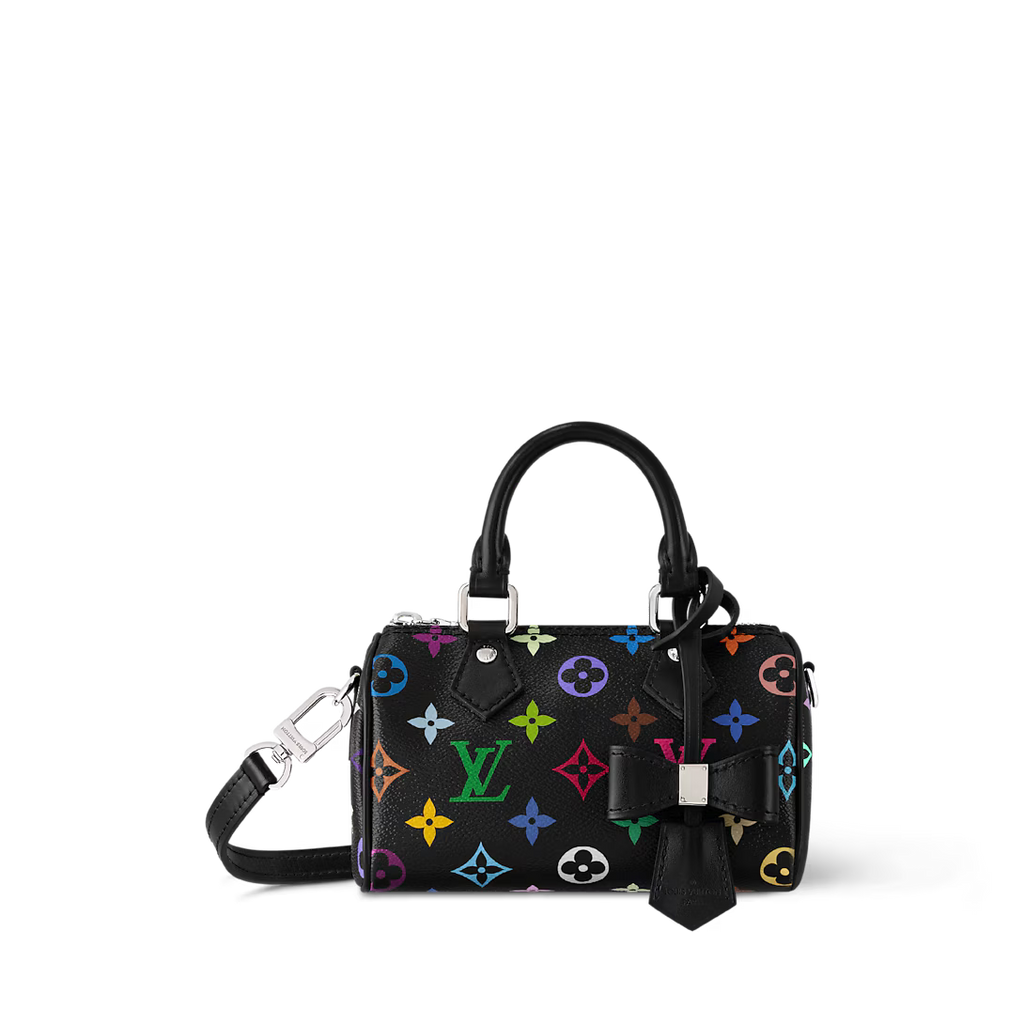 Lv – Mini Speedy Multicolour Monogram (Black)