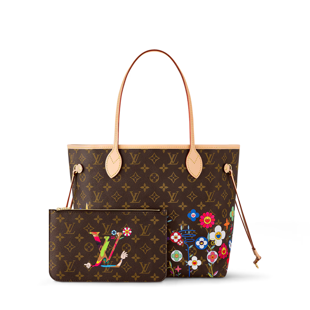 Lv Multicolor Monogram Floral Neverfull