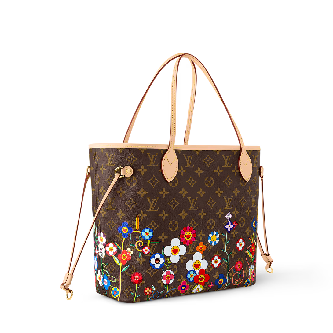 Lv Multicolor Monogram Floral Neverfull