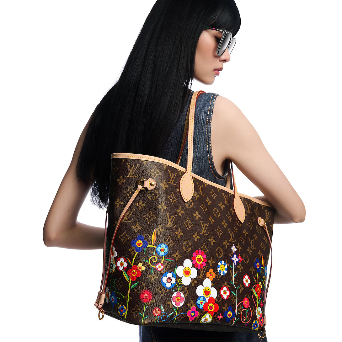 Lv Multicolor Monogram Floral Neverfull