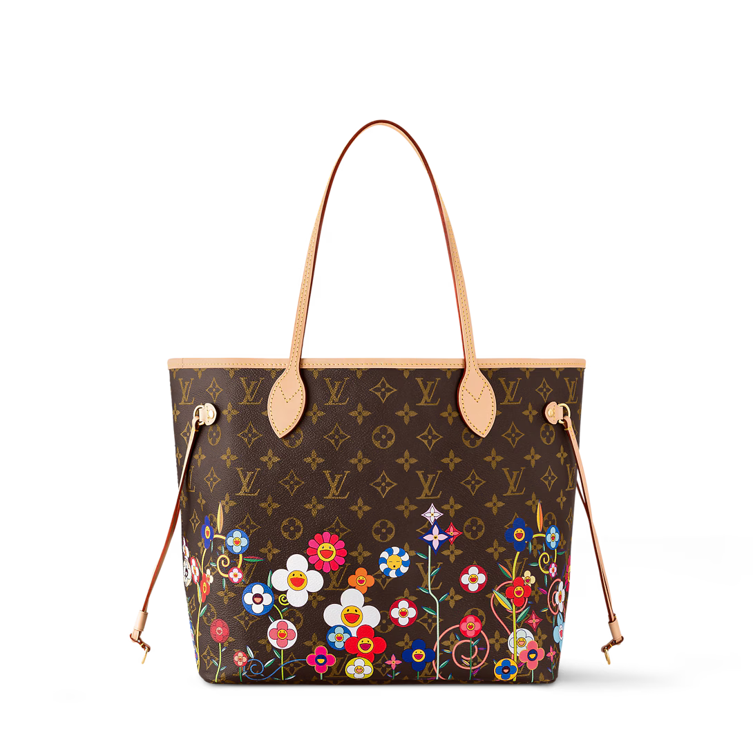 Lv Multicolor Monogram Floral Neverfull