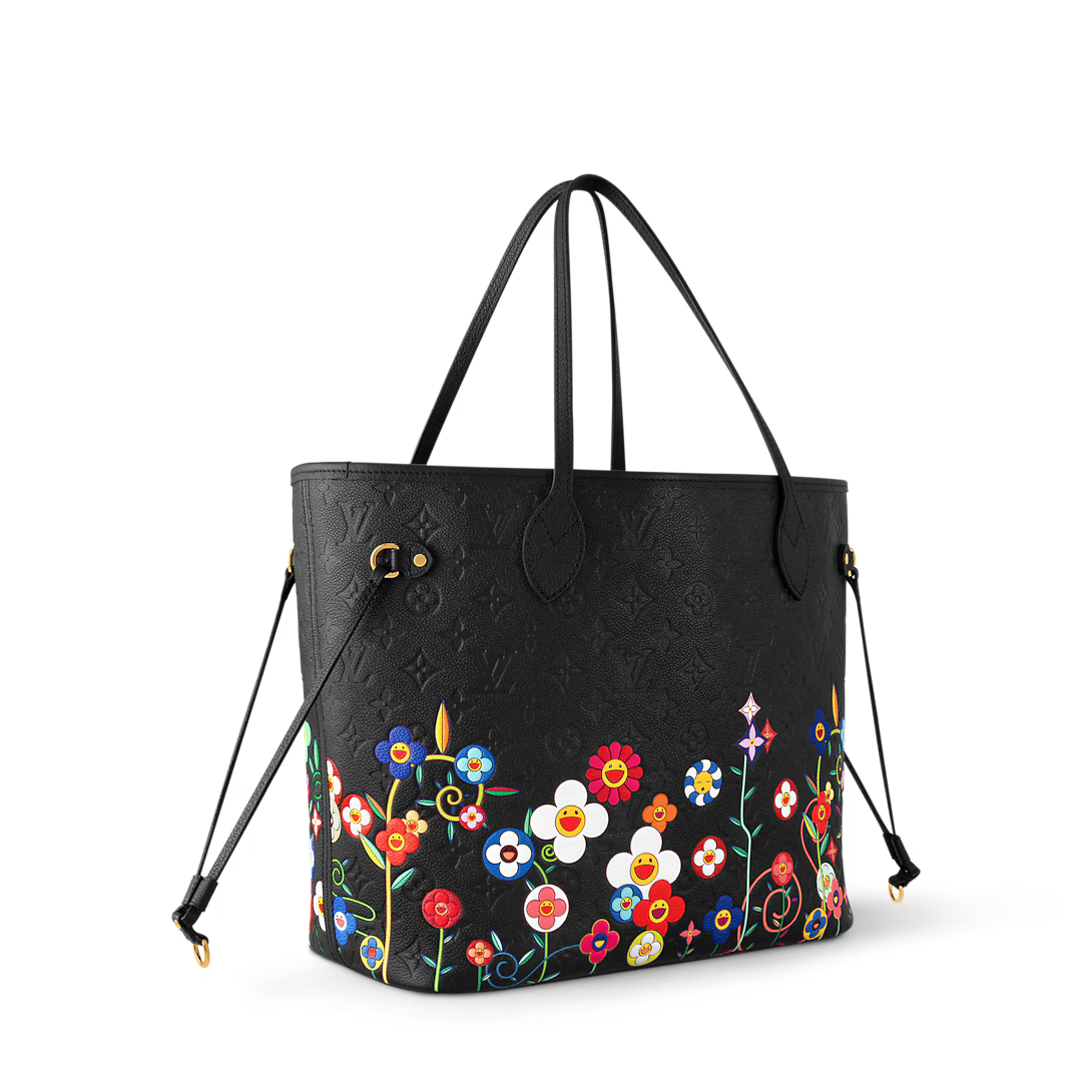 Lv Multicolor Monogram Floral Neverfull