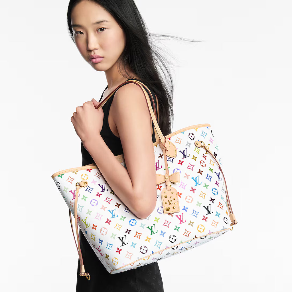 Lv Multicolor Monogram Floral Neverfull