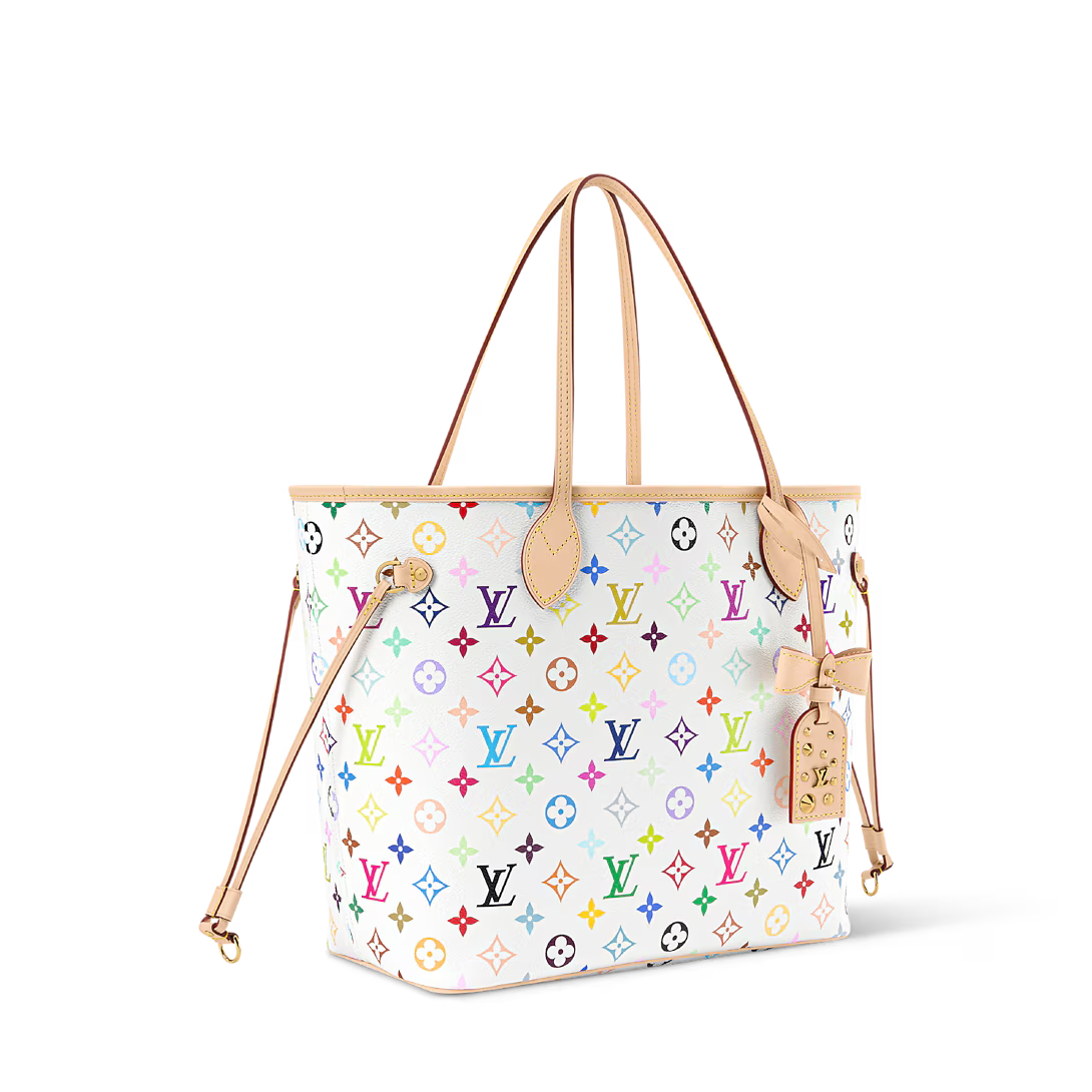 Lv Multicolor Monogram Floral Neverfull