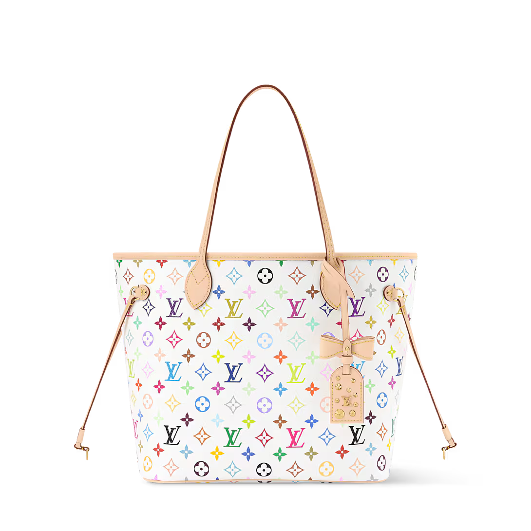 Lv Multicolor Monogram Floral Neverfull