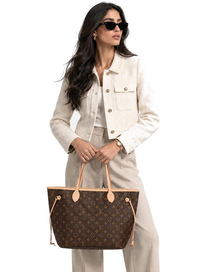 Lv Monogram Neverfull Classic Tote Bag
