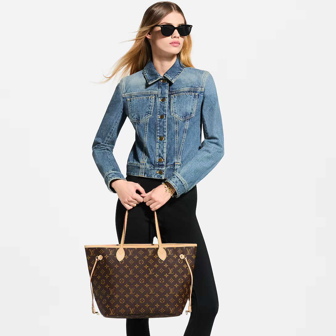 Lv Monogram Neverfull Classic Tote Bag