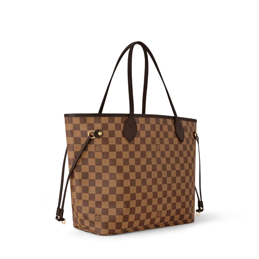 Lv Damier Neverfull Pink Interior Tote Bag