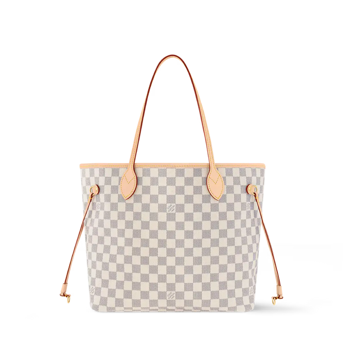 Lv Damier Neverfull Pink Interior Tote Bag